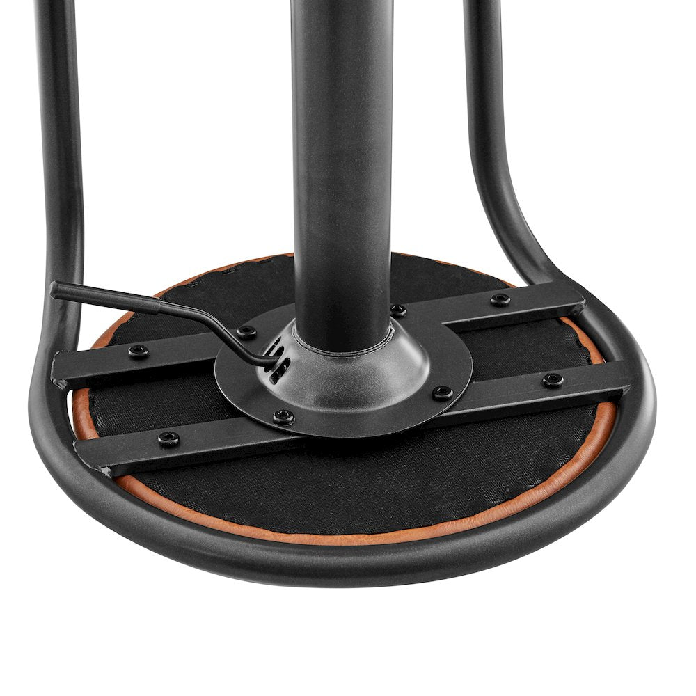 Elijah PU Gaslift Bar Stool, (Set of 2)