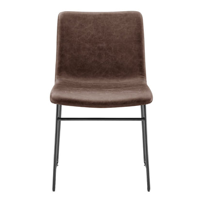 Bruce Faux Leather Dining Side Chair, (Set of 2)