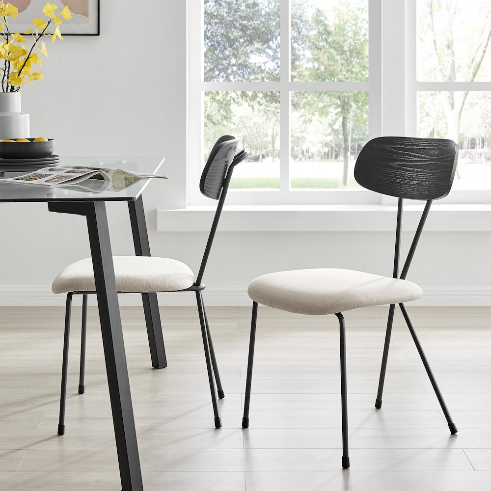 Elise Fabric Dining Side Chair, (Set of 4)