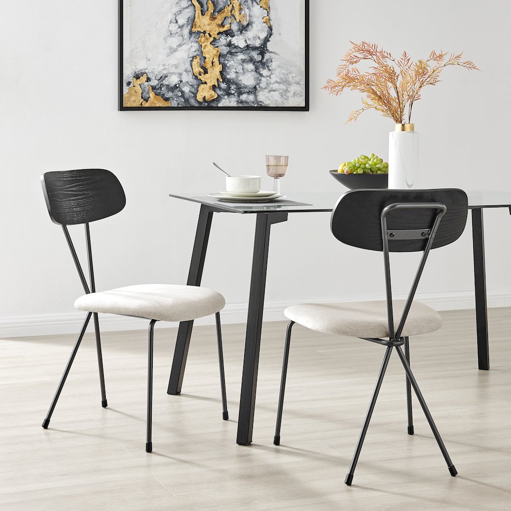 Elise Fabric Dining Side Chair, (Set of 4)
