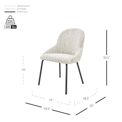 Katrisa Boucle Dining Side Chair, (Set of 2)