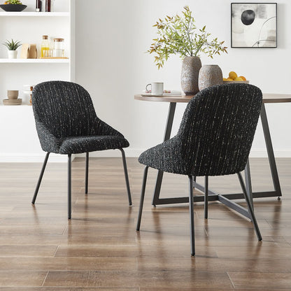 Katrisa Boucle Dining Side Chair, (Set of 2)