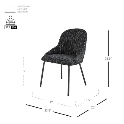 Katrisa Boucle Dining Side Chair, (Set of 2)