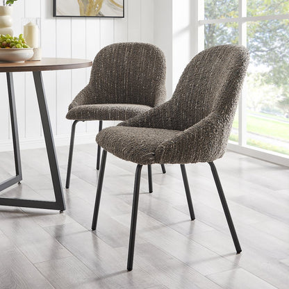 Katrisa Boucle Dining Side Chair, (Set of 2)