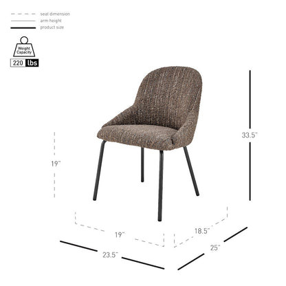 Katrisa Boucle Dining Side Chair, (Set of 2)