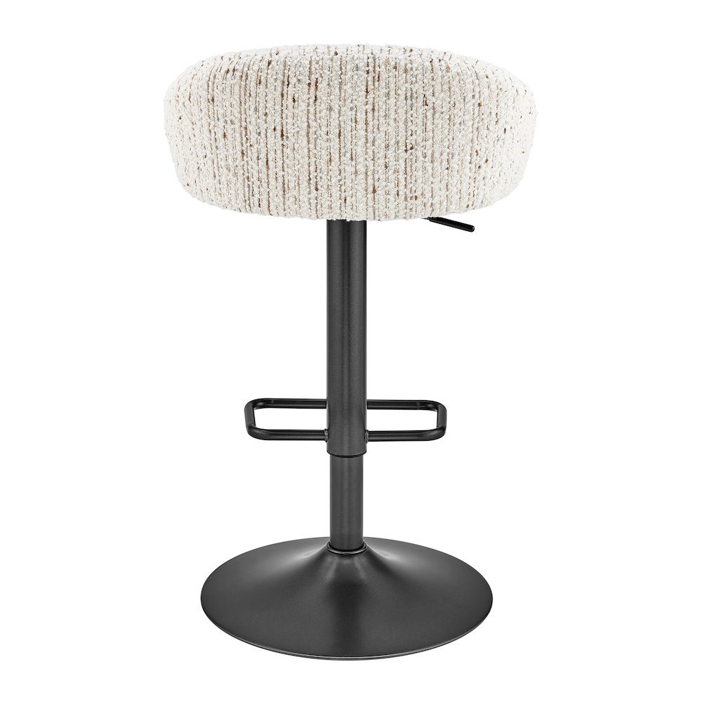 Jorrell Boucle Gaslift Swivel Bar Stool, (Set of 2)