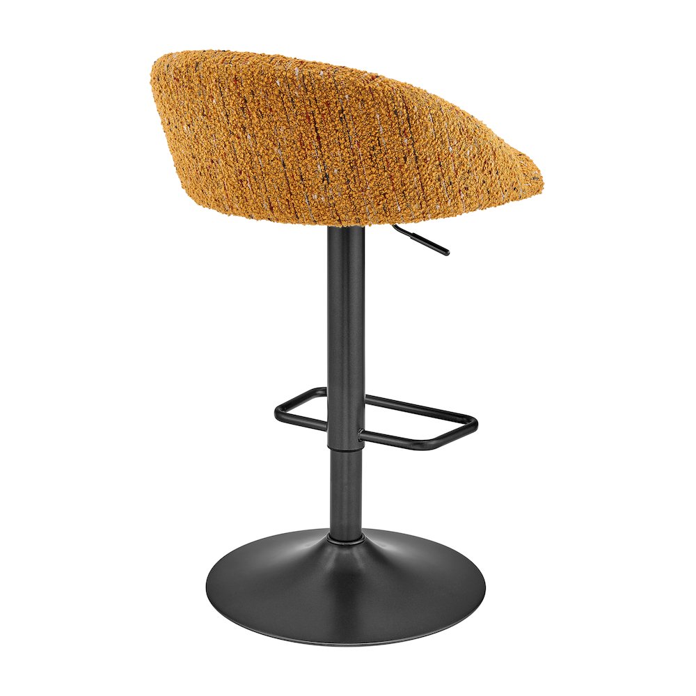 Jorrell Boucle Gaslift Swivel Bar Stool, (Set of 2)