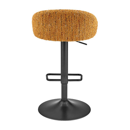 Jorrell Boucle Gaslift Swivel Bar Stool, (Set of 2)