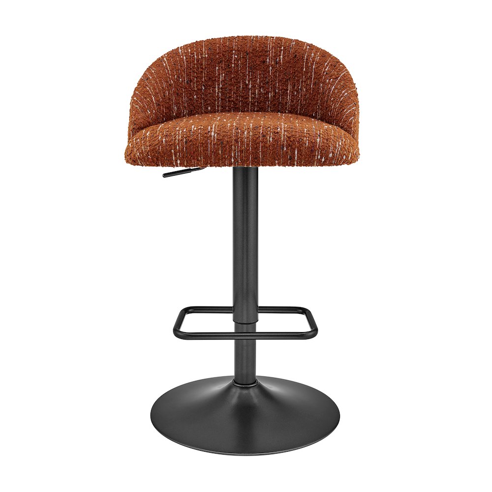 Jorrell Boucle Gaslift Swivel Bar Stool, (Set of 2)