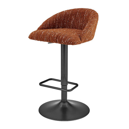 Jorrell Boucle Gaslift Swivel Bar Stool, (Set of 2)