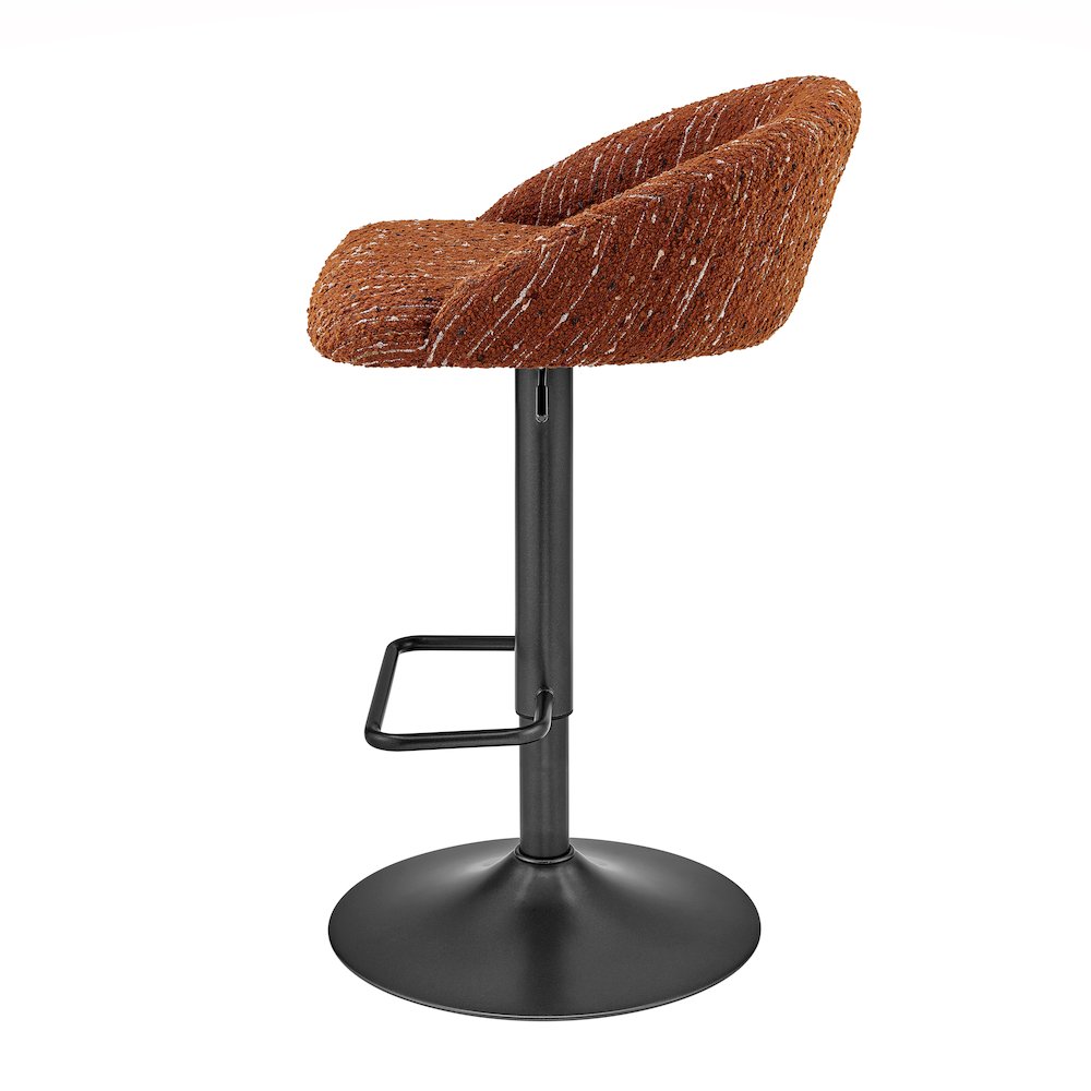 Jorrell Boucle Gaslift Swivel Bar Stool, (Set of 2)