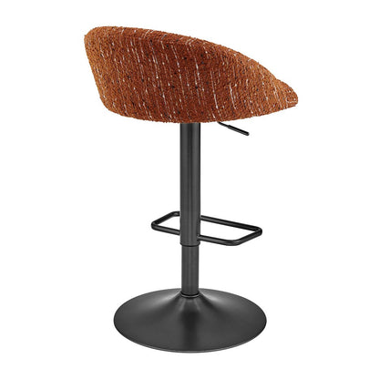 Jorrell Boucle Gaslift Swivel Bar Stool, (Set of 2)