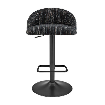 Jorrell Boucle Gaslift Swivel Bar Stool, (Set of 2)