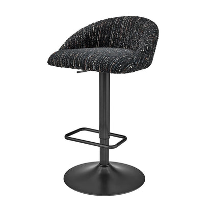 Jorrell Boucle Gaslift Swivel Bar Stool, (Set of 2)