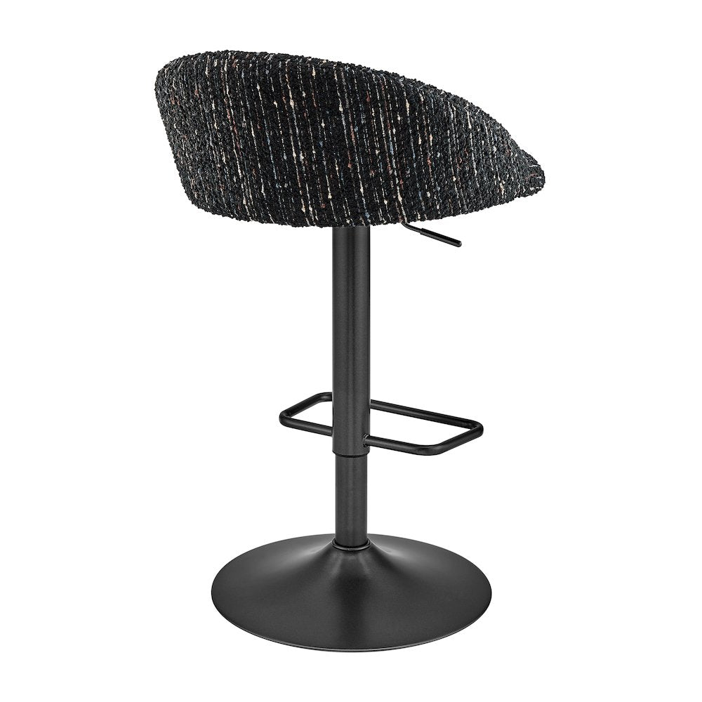 Jorrell Boucle Gaslift Swivel Bar Stool, (Set of 2)