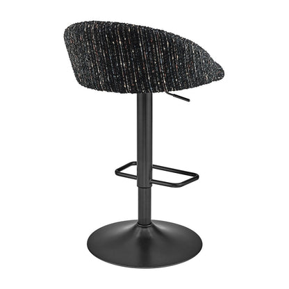 Jorrell Boucle Gaslift Swivel Bar Stool, (Set of 2)