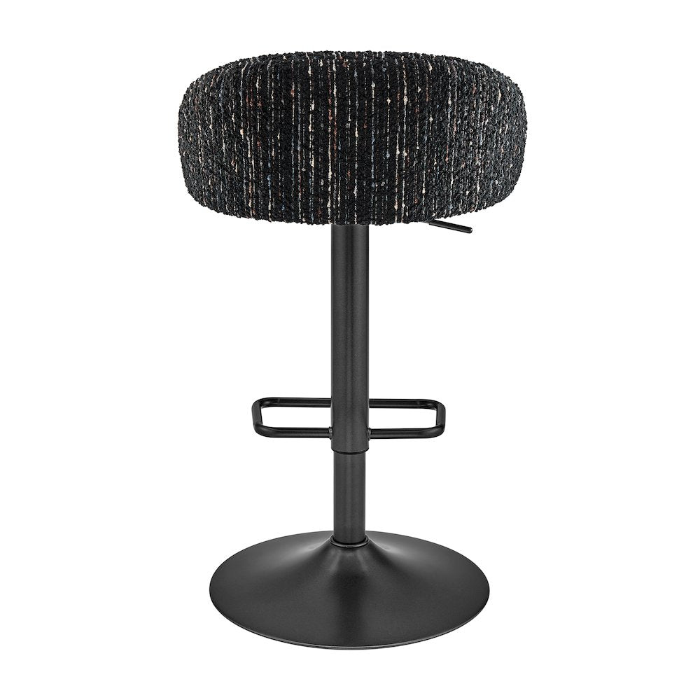 Jorrell Boucle Gaslift Swivel Bar Stool, (Set of 2)