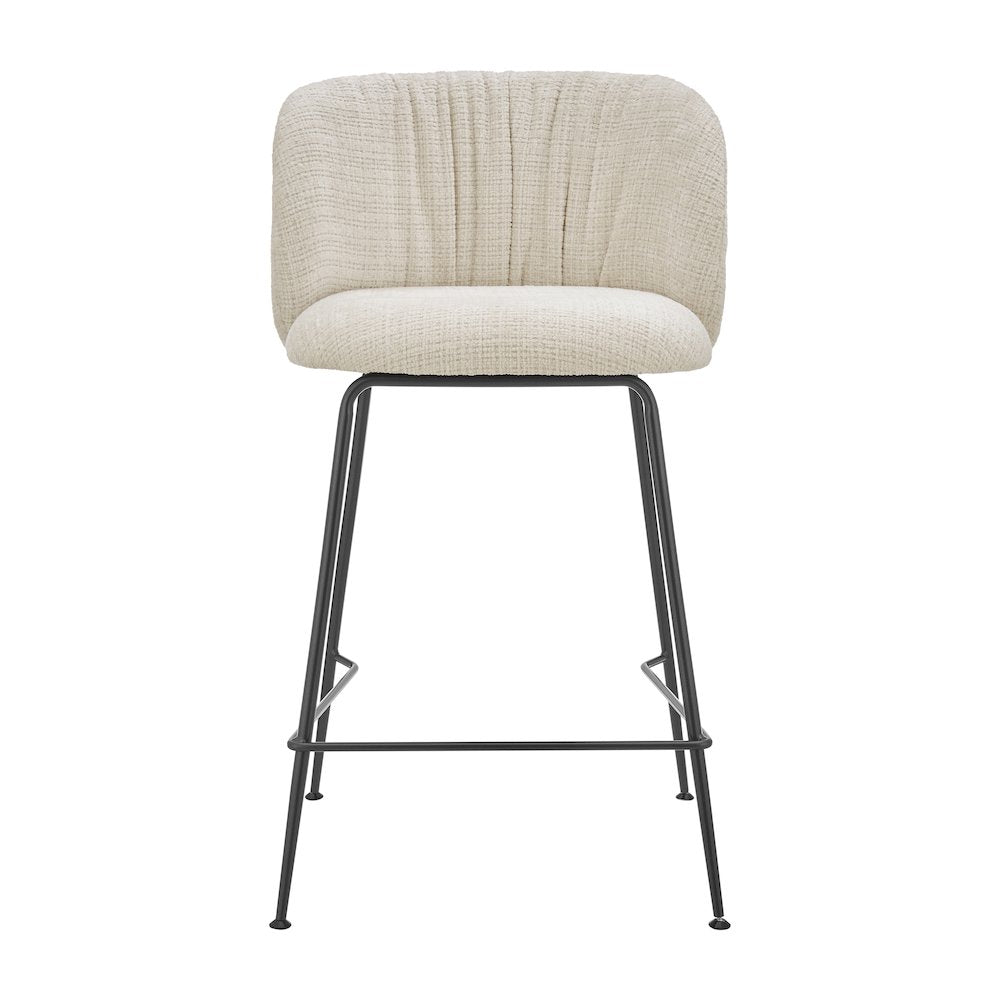 Millie Chenille Counter Stool, (Set of 2)