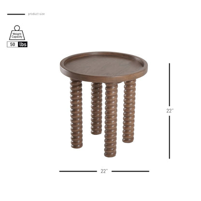 Crellin Accent Table - Walnut