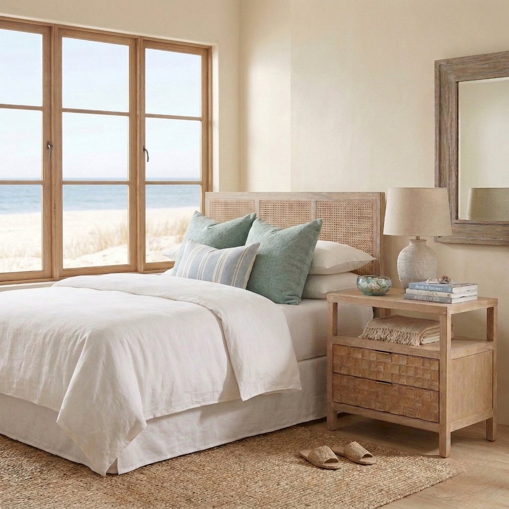 Terrena 2-Drawer Accent Table - Brushed Sand