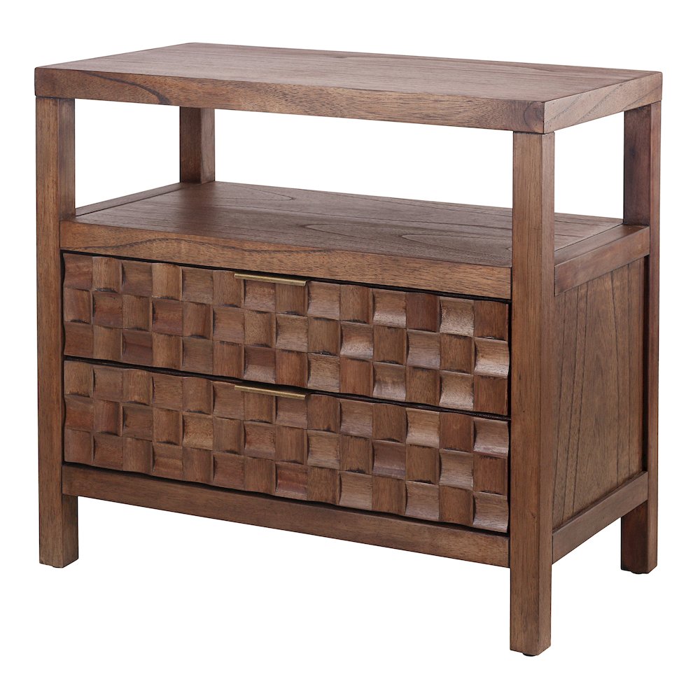 Terrena 2-Drawer Accent Table - Walnut