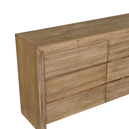 Zerano 6-Drawer Dresser - Brushed Smoke