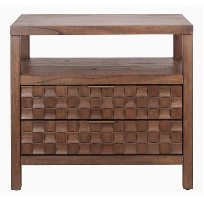 Terrena 2-Drawer Accent Table - Walnut