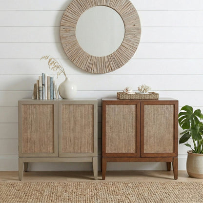 Deria 2-Door Cabinet - Walnut
