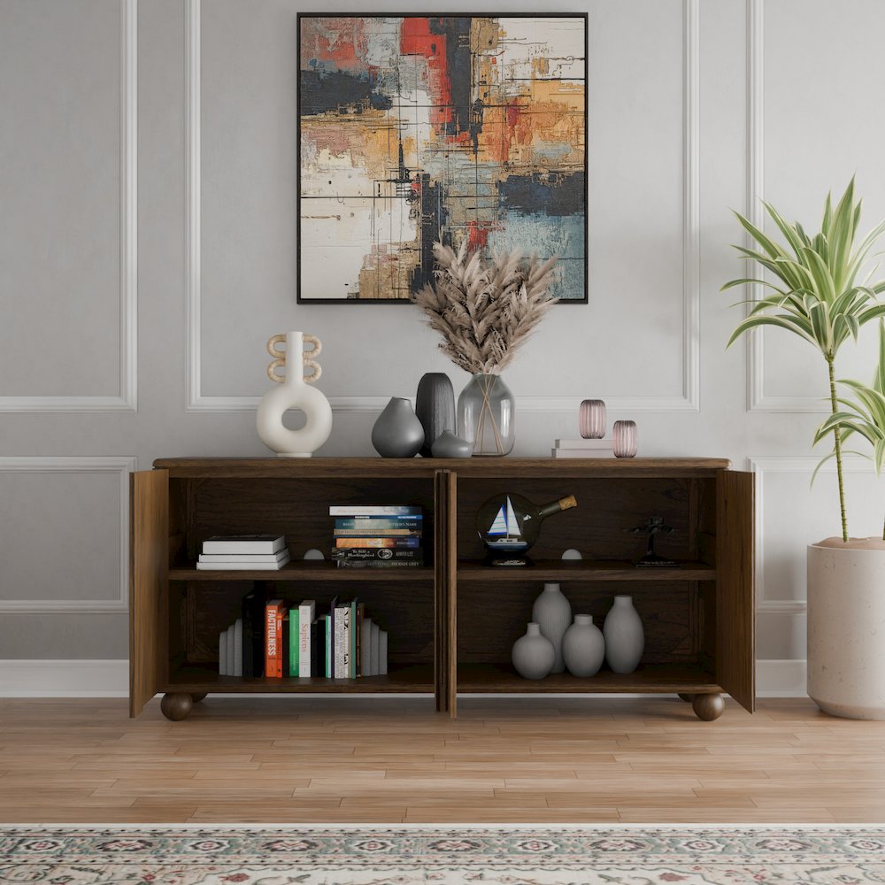 Harlyn 4-Door Buffet - Walnut