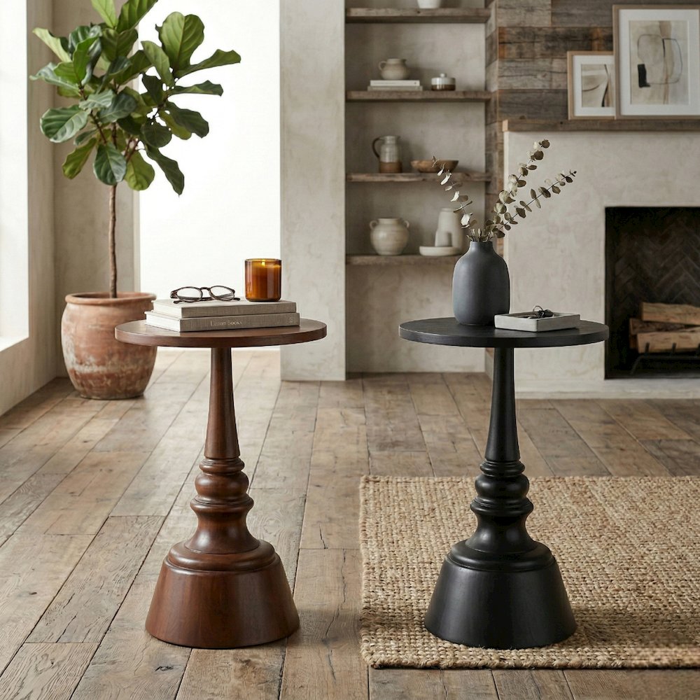 Lumi Accent Table - Walnut