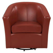 Swivel Bonded Leather Chair, Pumpkin