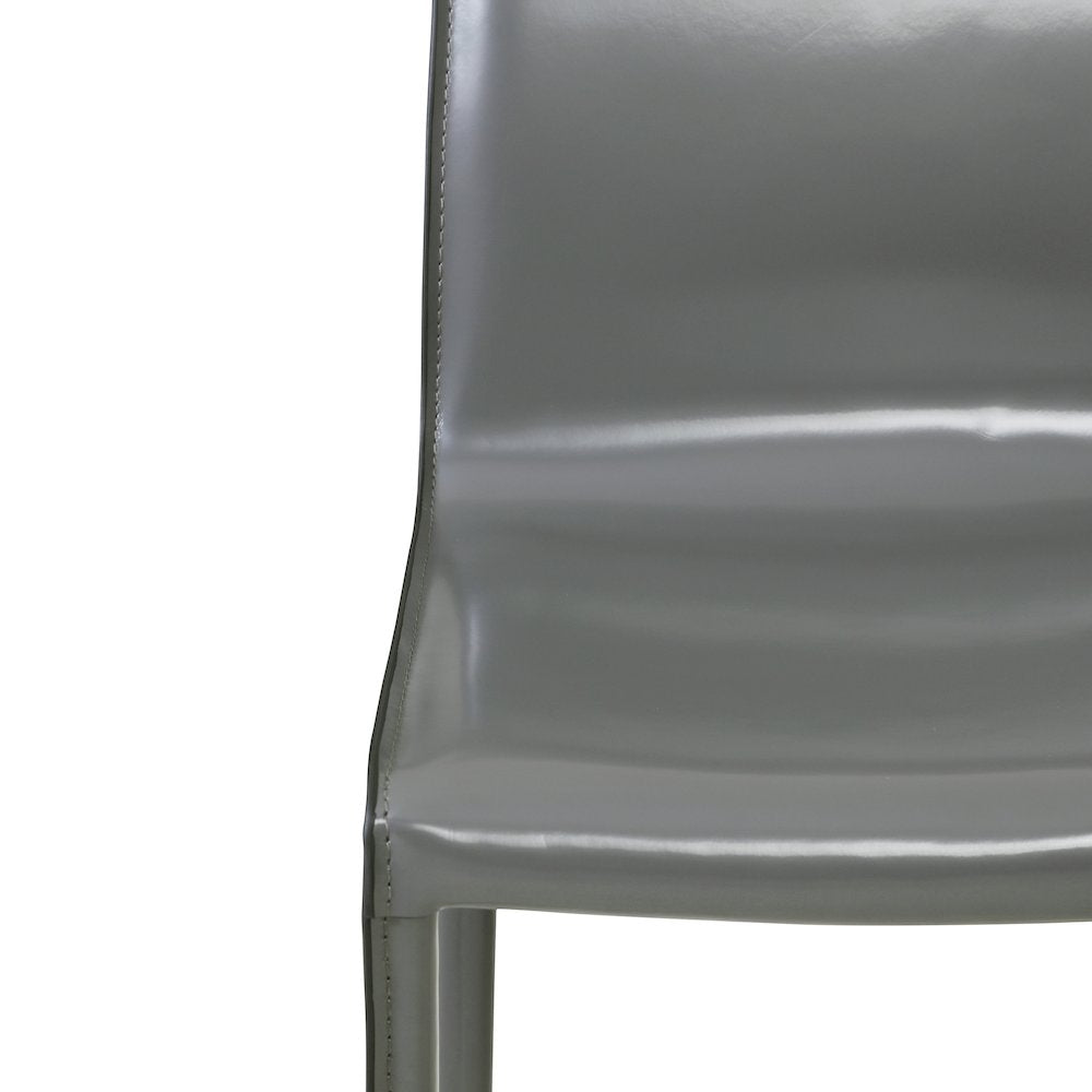 Gervin Recycled Leather Counter Stool, (Set of 2)
