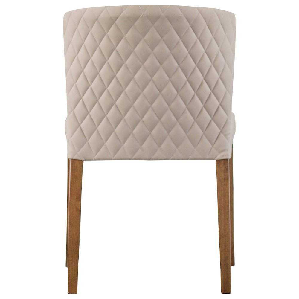 Albie Diamond Stitching Faux Leather Dining Side Chair, (Set of 2)