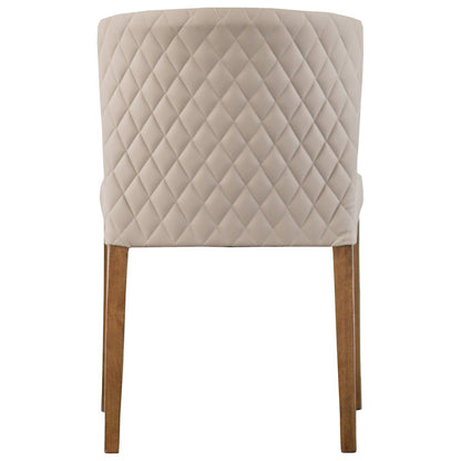 Albie Diamond Stitching Faux Leather Dining Side Chair, (Set of 2)