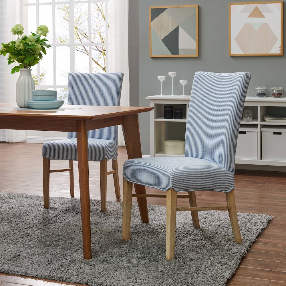 Milton Fabric Dining Side Chair, (Set of 2)