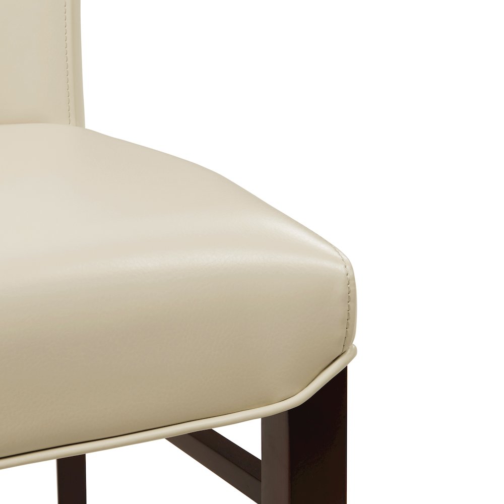 Milton Bonded Leather Dining Side Chair, (Set of 2)