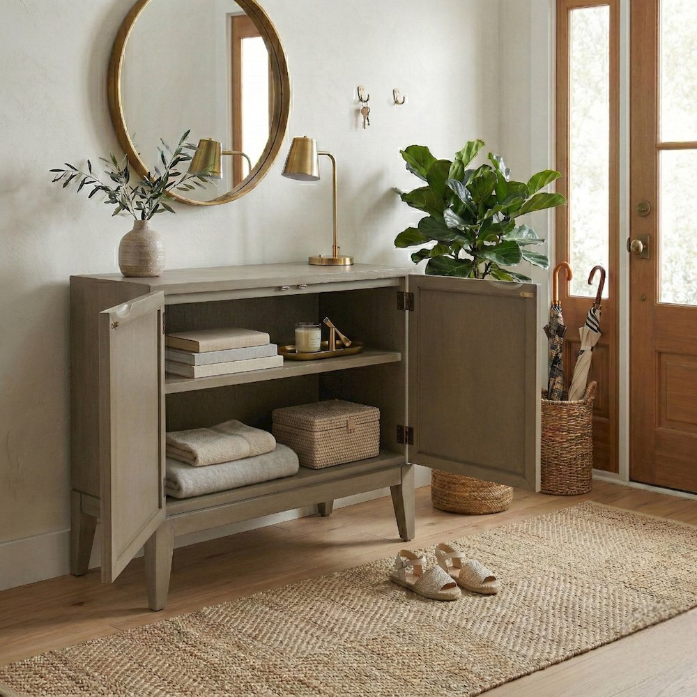 Deria 2-Door Cabinet - Sagewood