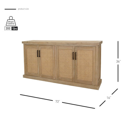 Armoni 4-Door Buffet - Brushed Sand