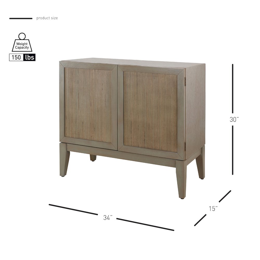 Deria 2-Door Cabinet - Sagewood