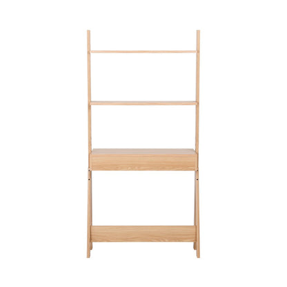 Reeve Stair Desk - 33"W x 15.5"D x 65"H - Euro Oak