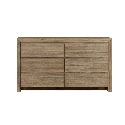 Zerano 6-Drawer Dresser - Brushed Smoke