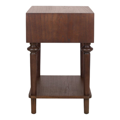 Romilda 1-Drawer Accent Table - Walnut