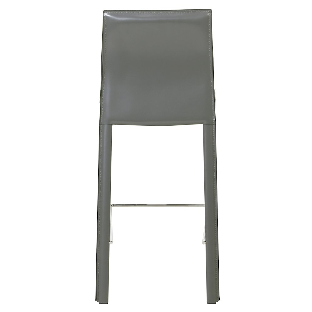 Gervin Recycled Leather Counter Stool, (Set of 2)