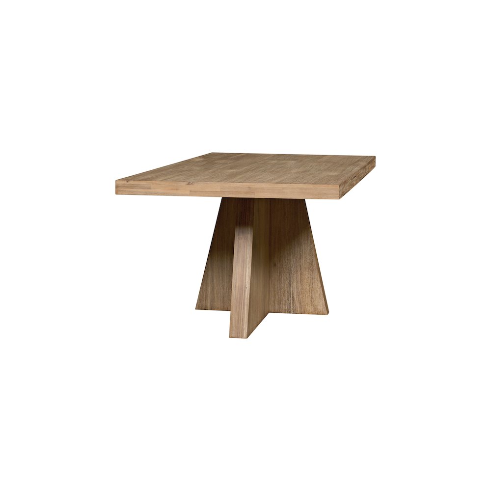 Zerano Cross Legs Dining Table - 84" - Brushed Smoke