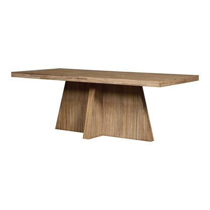 Zerano Cross Legs Dining Table - 84" - Brushed Smoke