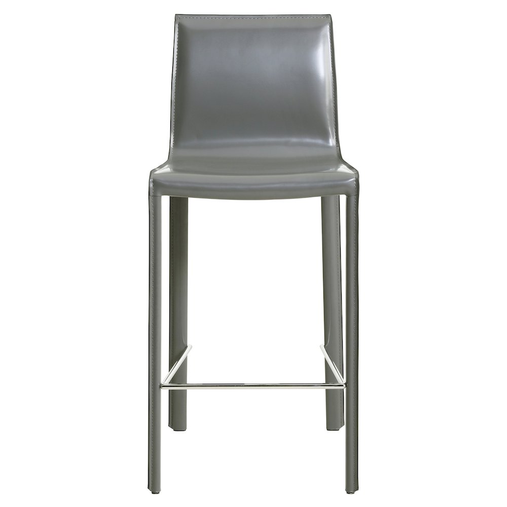 Gervin Recycled Leather Counter Stool, (Set of 2)