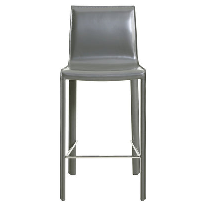 Gervin Recycled Leather Counter Stool, (Set of 2)