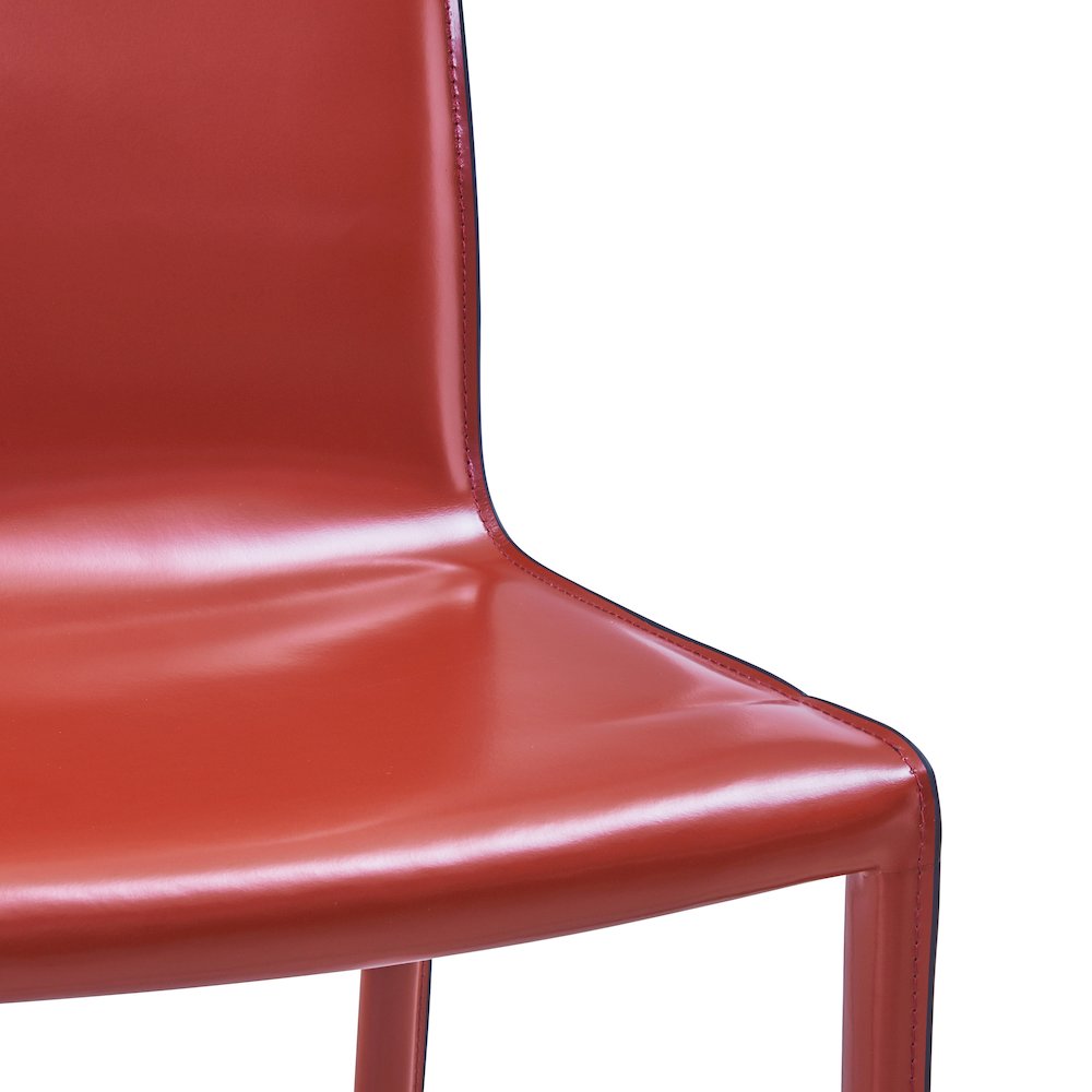Gervin Recycled Leather Chair, (Set of 2)