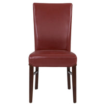 Bonded Leather Dining Chair,Set of 2, Pomegranate