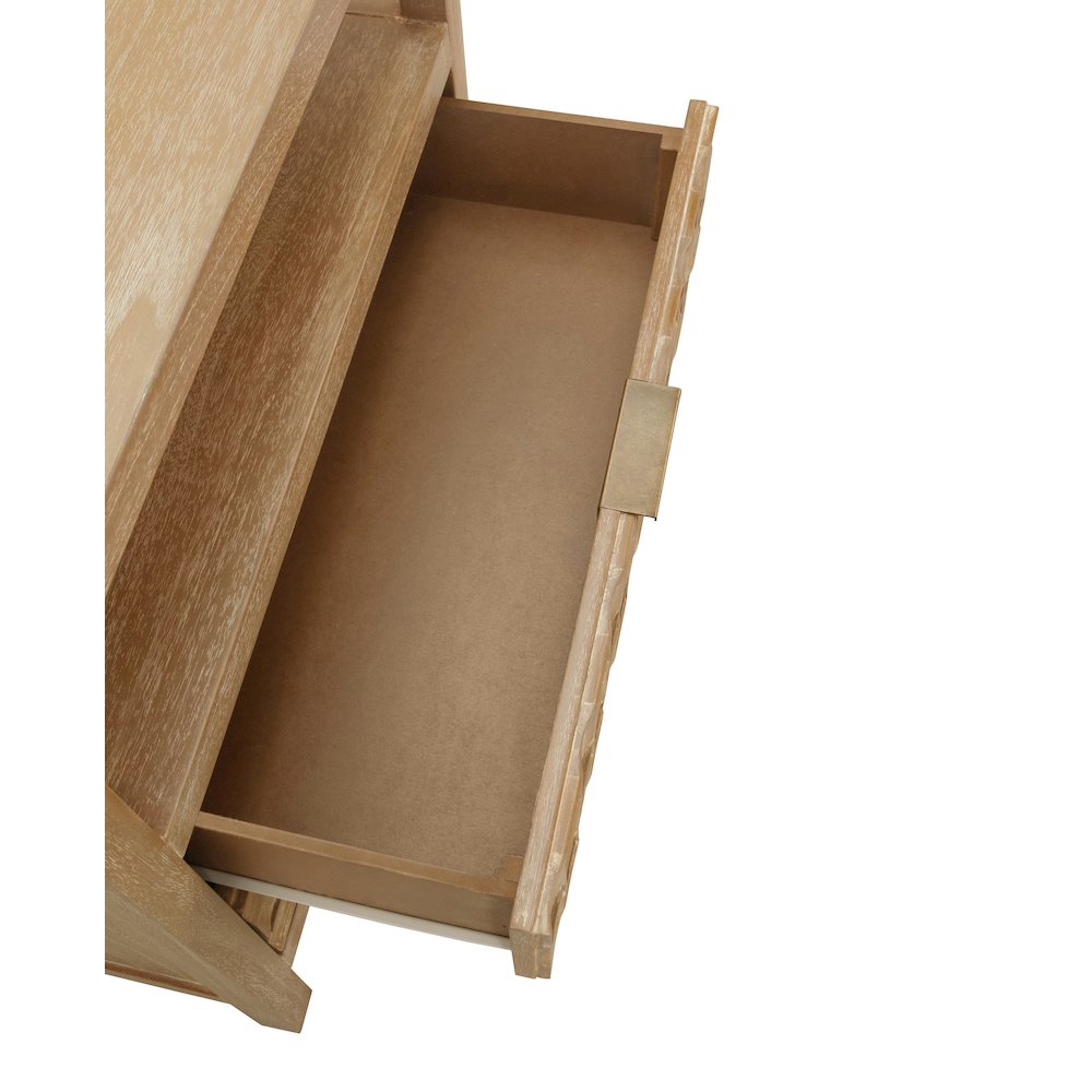 Terrena 2-Drawer Accent Table - Brushed Sand